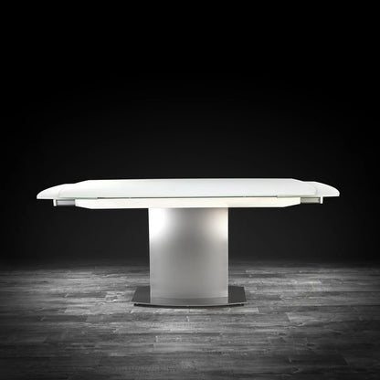 Romeo Matte White Extendable Dining Table