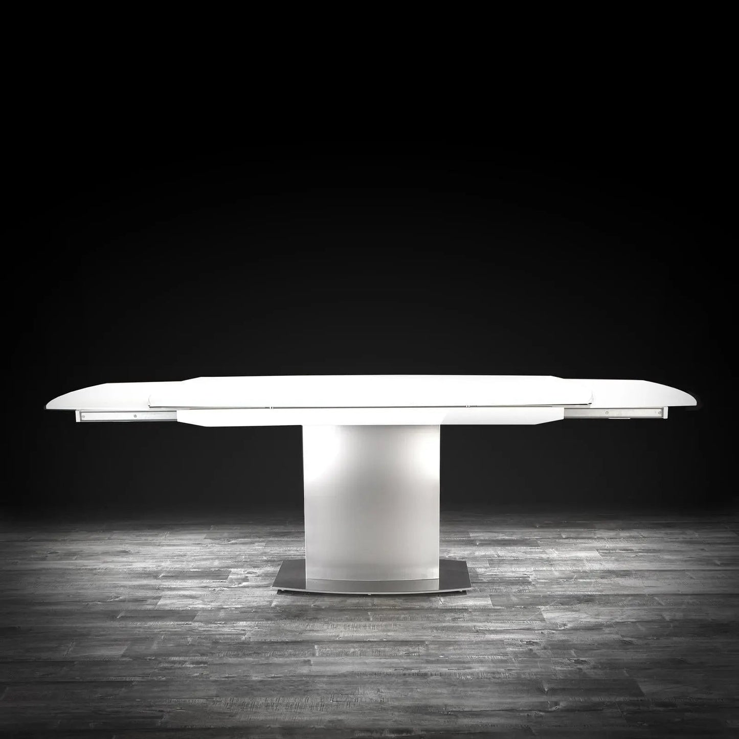 Romeo Matte White Extendable Dining Table