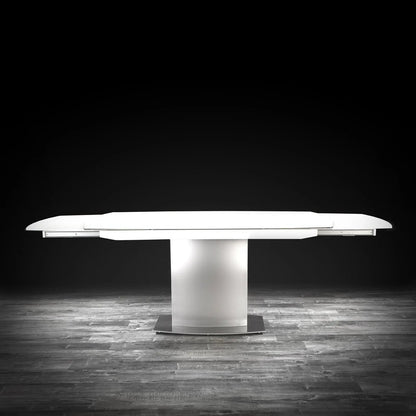 Romeo Matte White Extendable Dining Table
