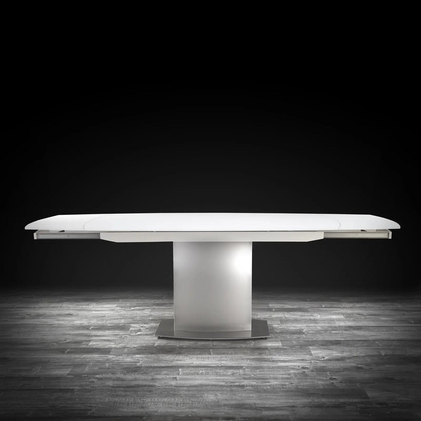 Romeo Matte White Extendable Dining Table