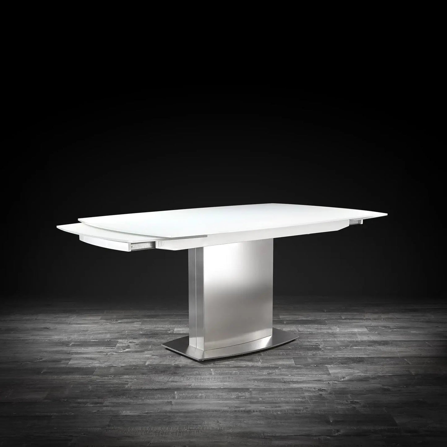 Romeo Matte White Extendable Dining Table