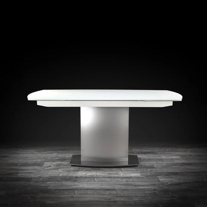 Romeo Matte White Extendable Dining Table