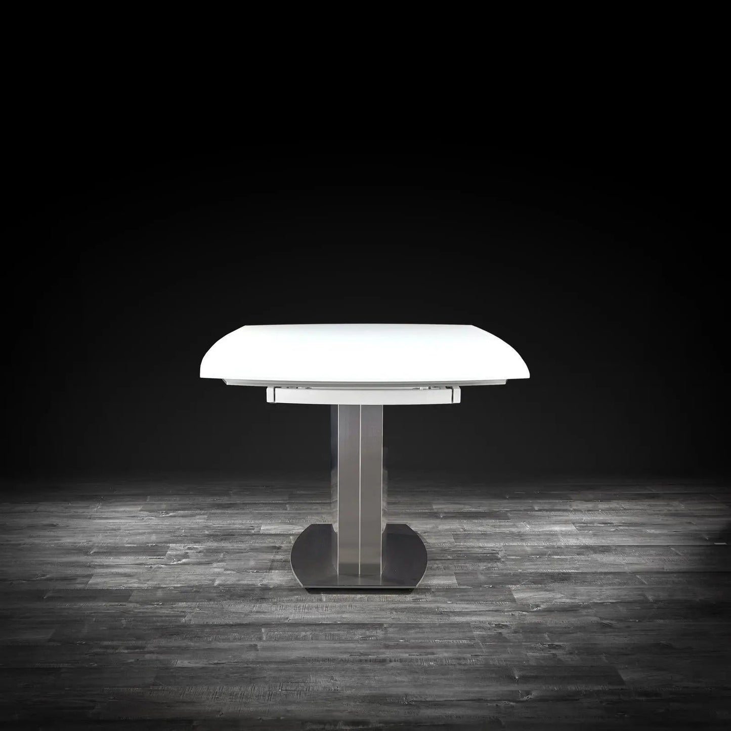 Romeo Matte White Extendable Dining Table