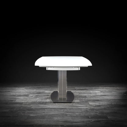 Romeo Matte White Extendable Dining Table