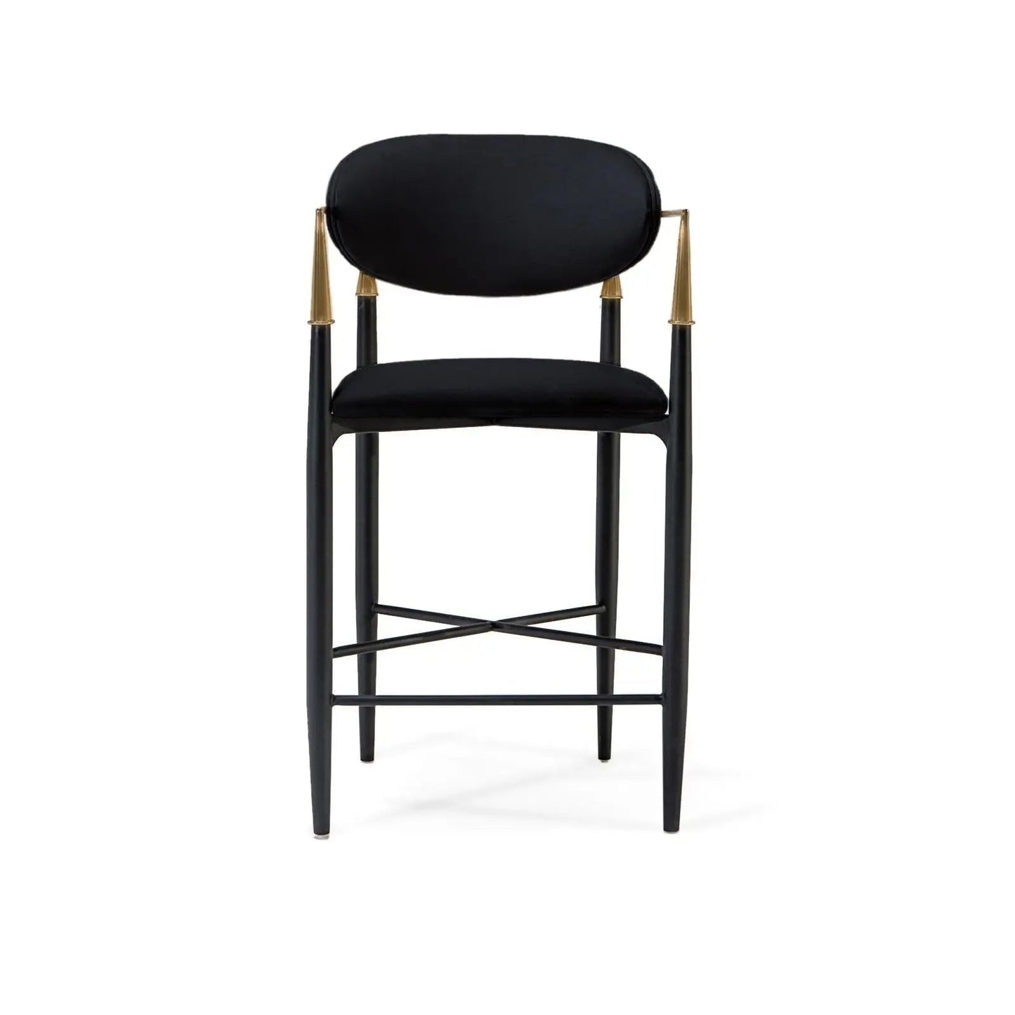 Roubi Brushed Chg Black Counter Stool
