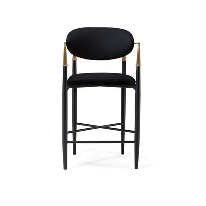 Roubi Brushed Chg Black Counter Stool