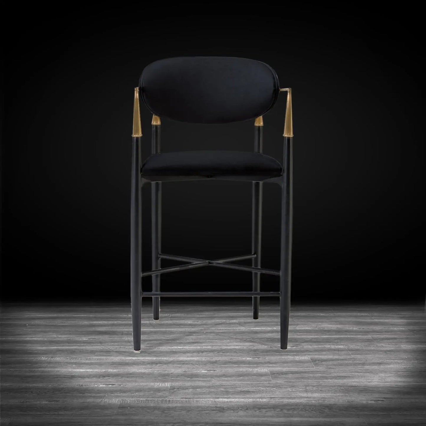 Roubi Counter Stool – Brushed Champagne Gold