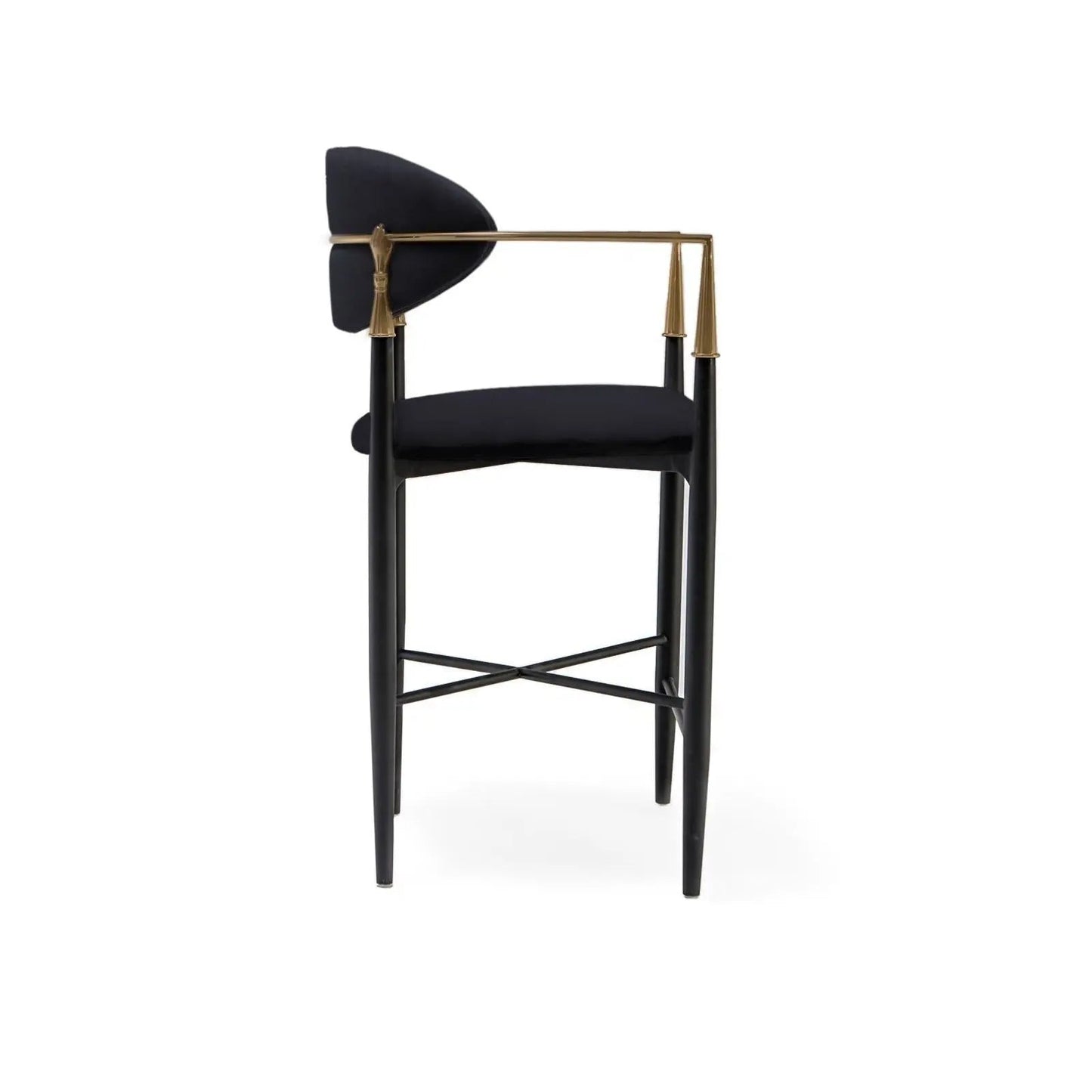 Roubi Counter Stool – Brushed Champagne Gold