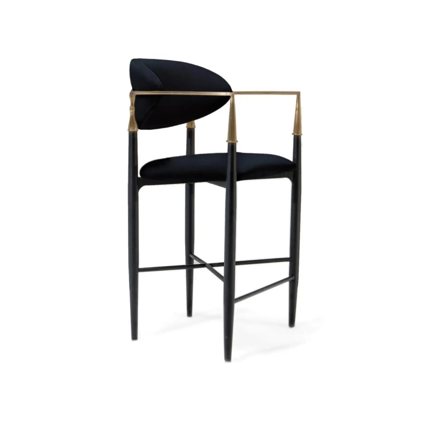 Roubi Counter Stool – Brushed Champagne Gold