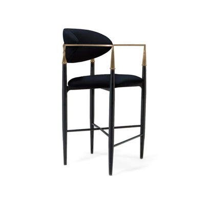 Roubi Counter Stool – Brushed Champagne Gold