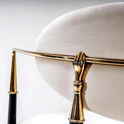 Roubi Champagne Gold Counter Stool | Elegant Look