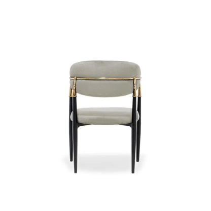 Roubi Champagne Gold Modern Dining Chair