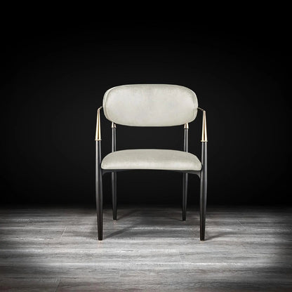Roubi Champagne Gold Modern Dining Chair