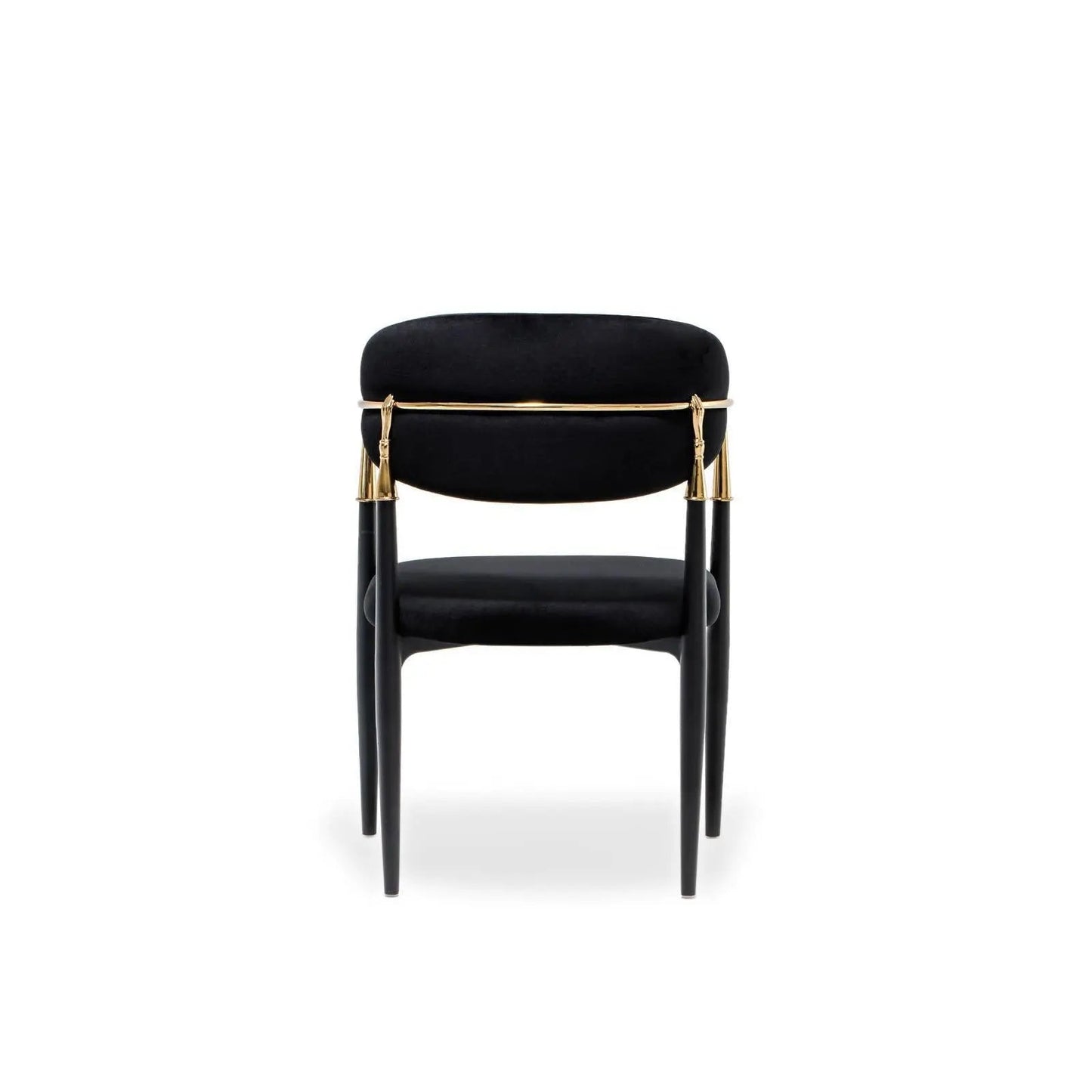 Roubi Champagne Gold Modern Dining Chair