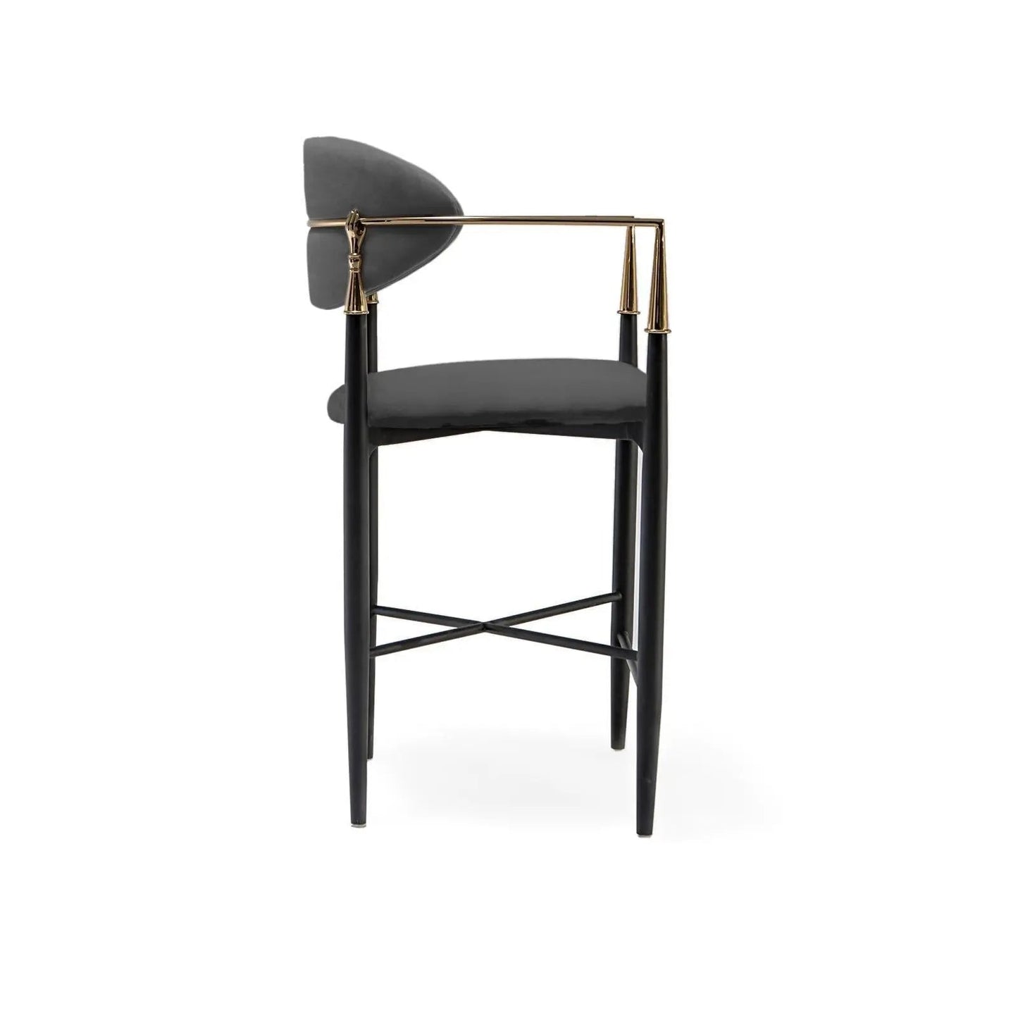 Roubi Champagne Gold Counter Stool | Elegant Look