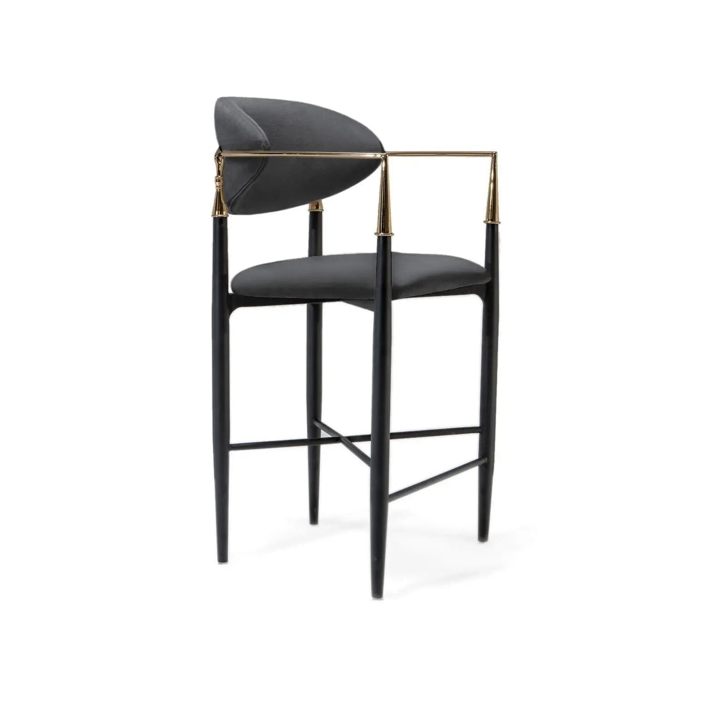 Roubi Champagne Gold Counter Stool | Elegant Look