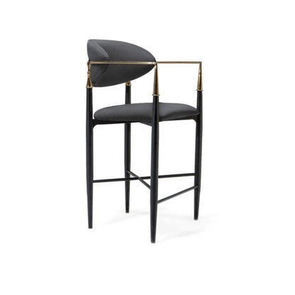 Roubi Champagne Gold Counter Stool | Elegant Look