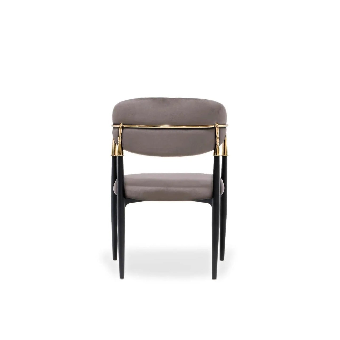 Roubi Champagne Gold Modern Dining Chair