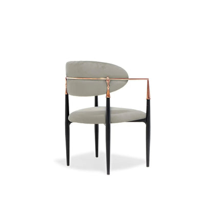 Roubi Rose Gold Luxury Dining Chair