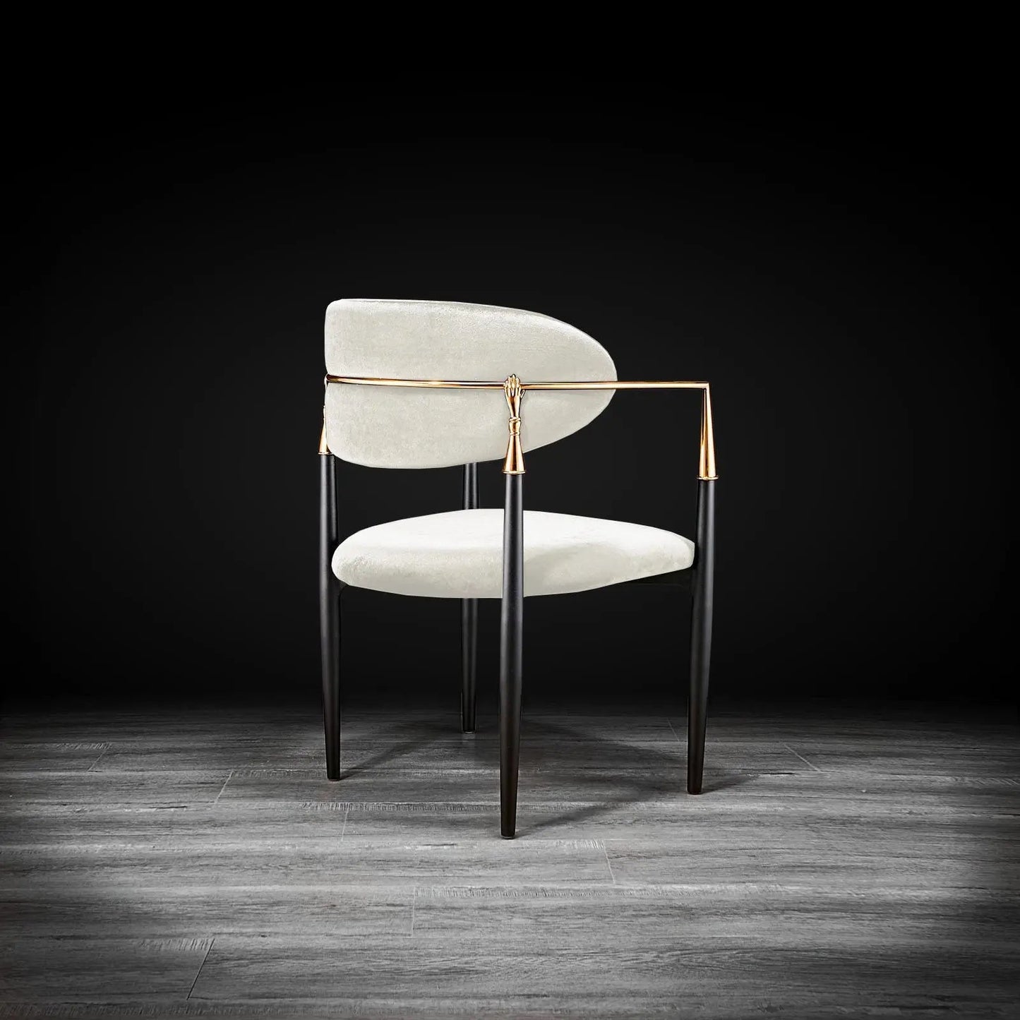 Roubi Rose Gold Luxury Dining Chair