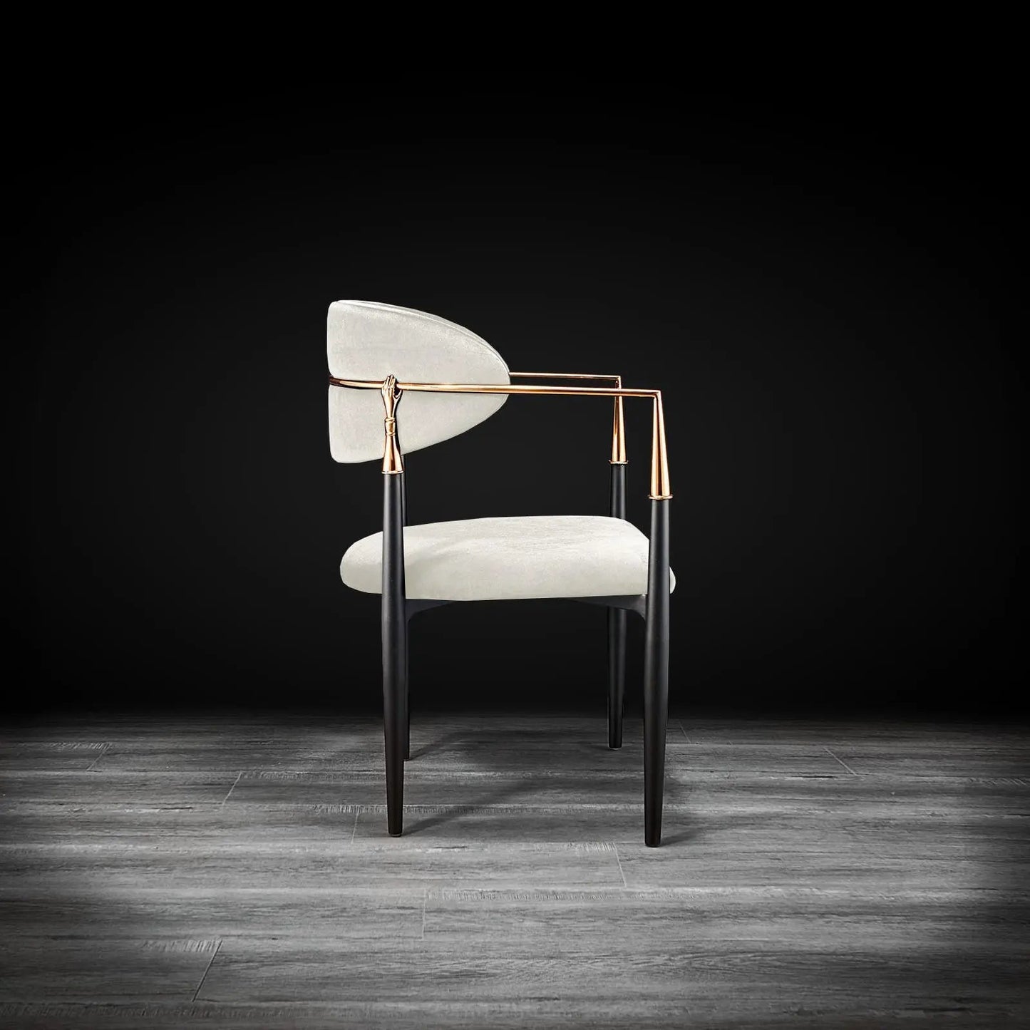 Roubi Rose Gold Luxury Dining Chair