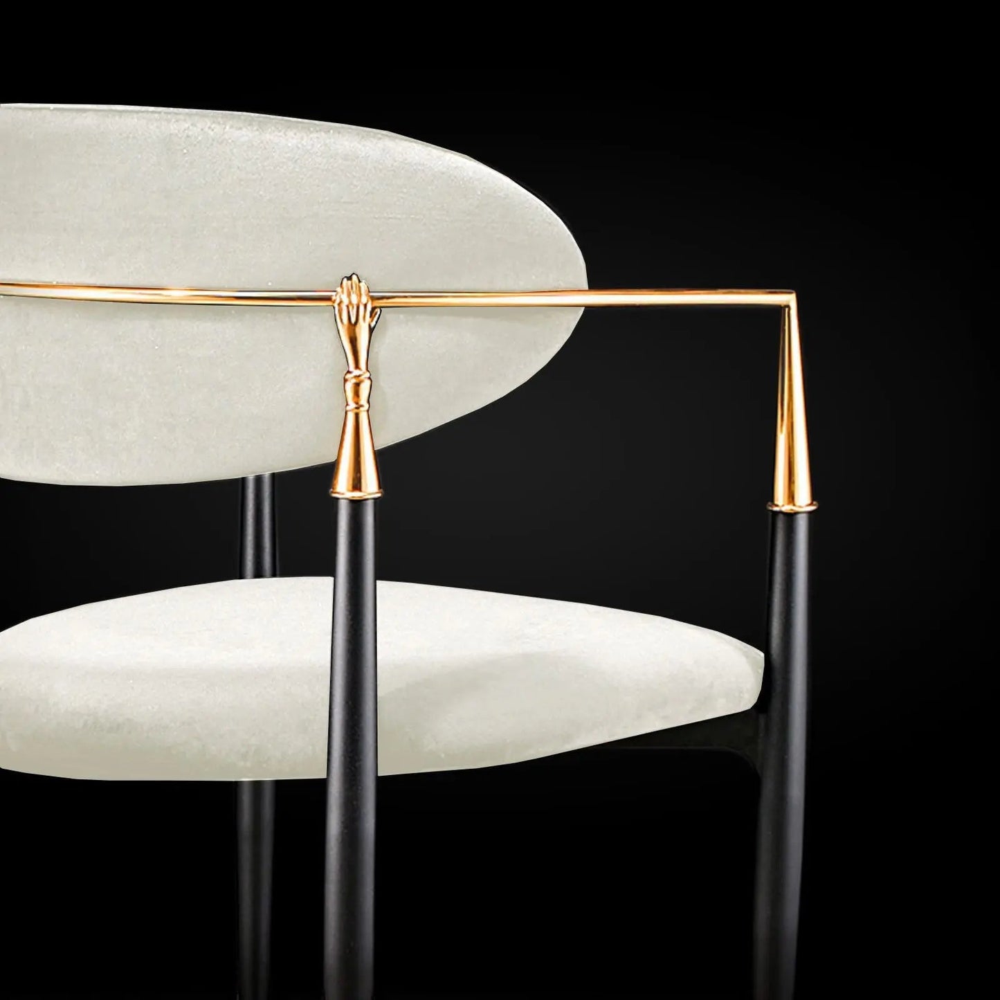 Roubi Rose Gold Luxury Dining Chair