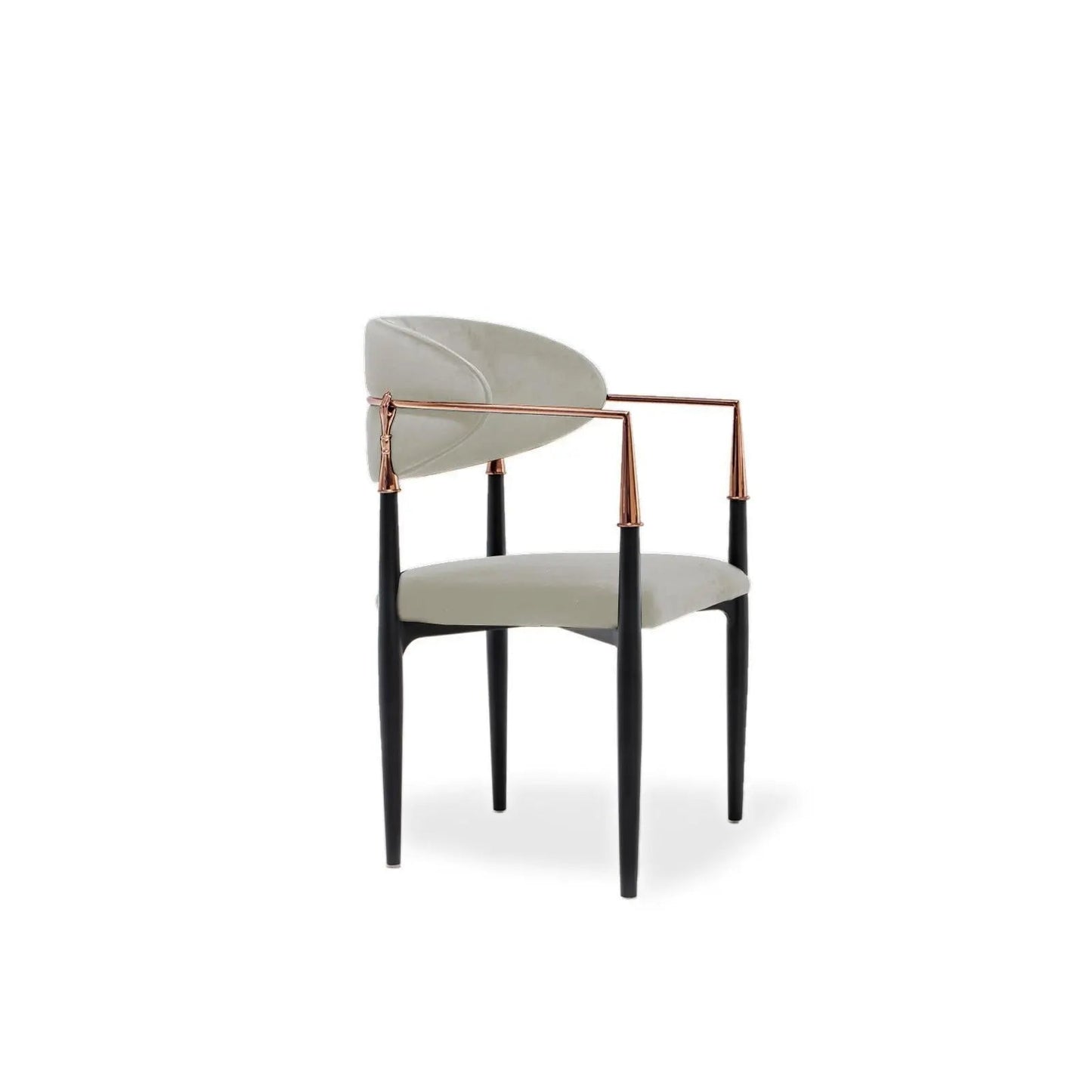 Roubi Rose Gold Luxury Dining Chair