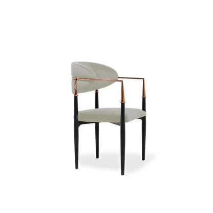Roubi Rose Gold Luxury Dining Chair