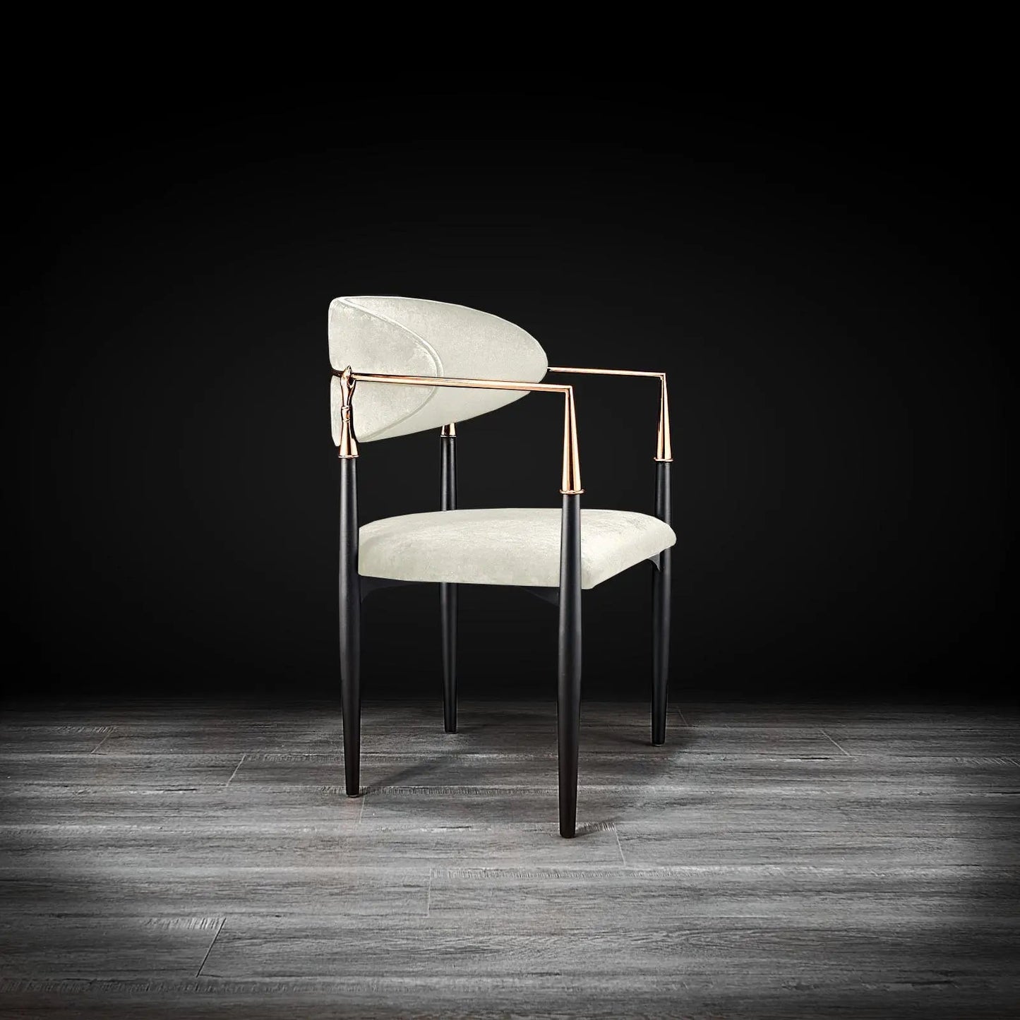 Roubi Rose Gold Luxury Dining Chair