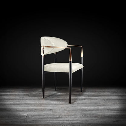 Roubi Rose Gold Luxury Dining Chair
