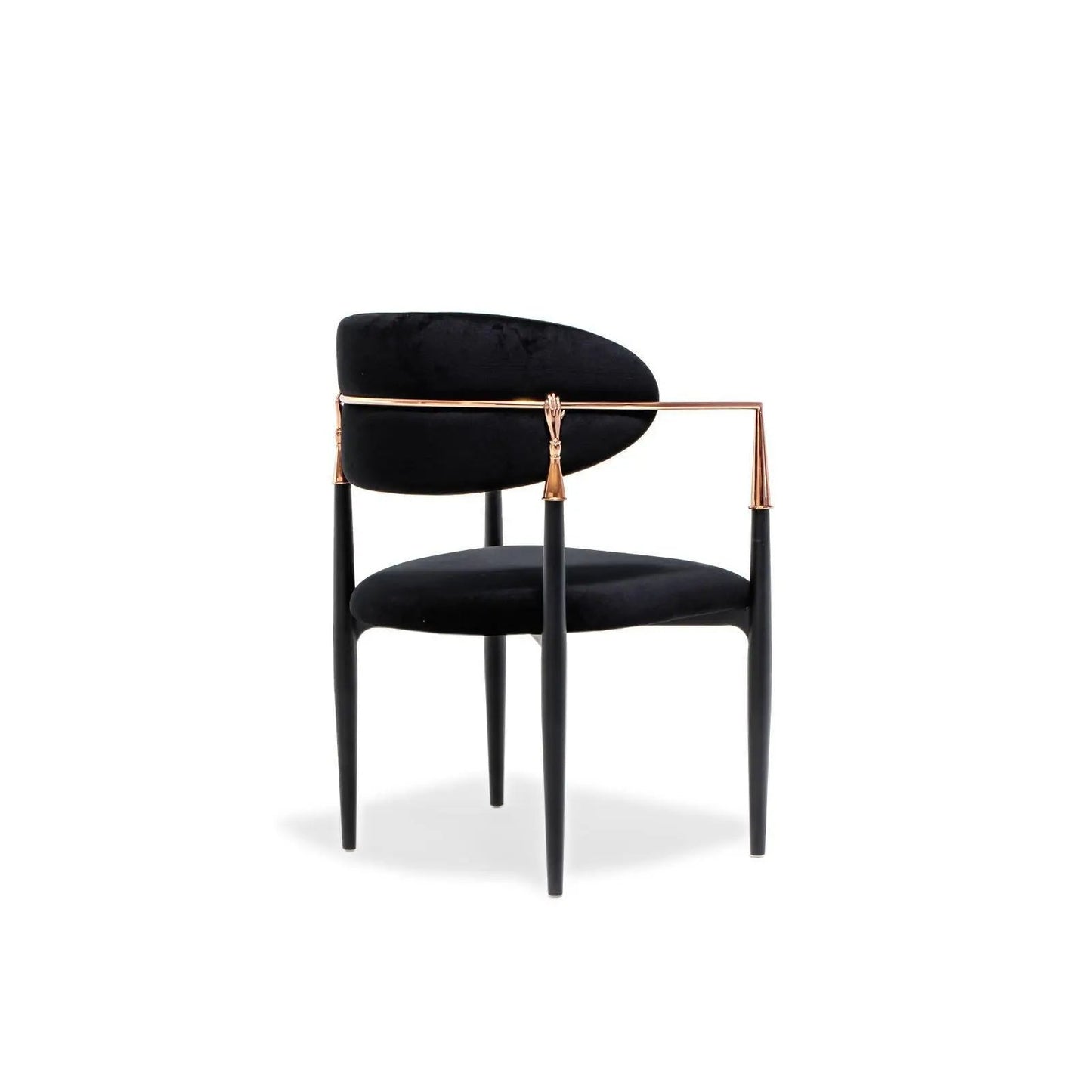 Roubi Rose Gold Luxury Dining Chair