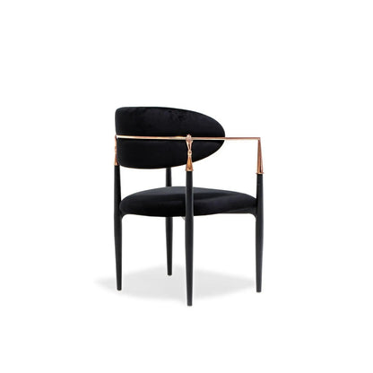 Roubi Rose Gold Luxury Dining Chair