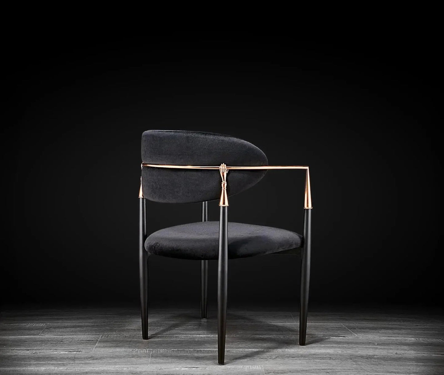Nor Dining Chair Black Velvet