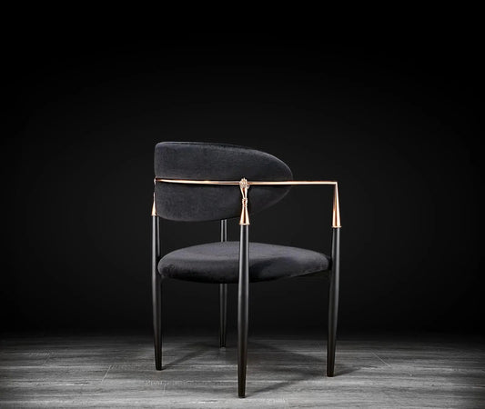 Nor Dining Chair Black Velvet