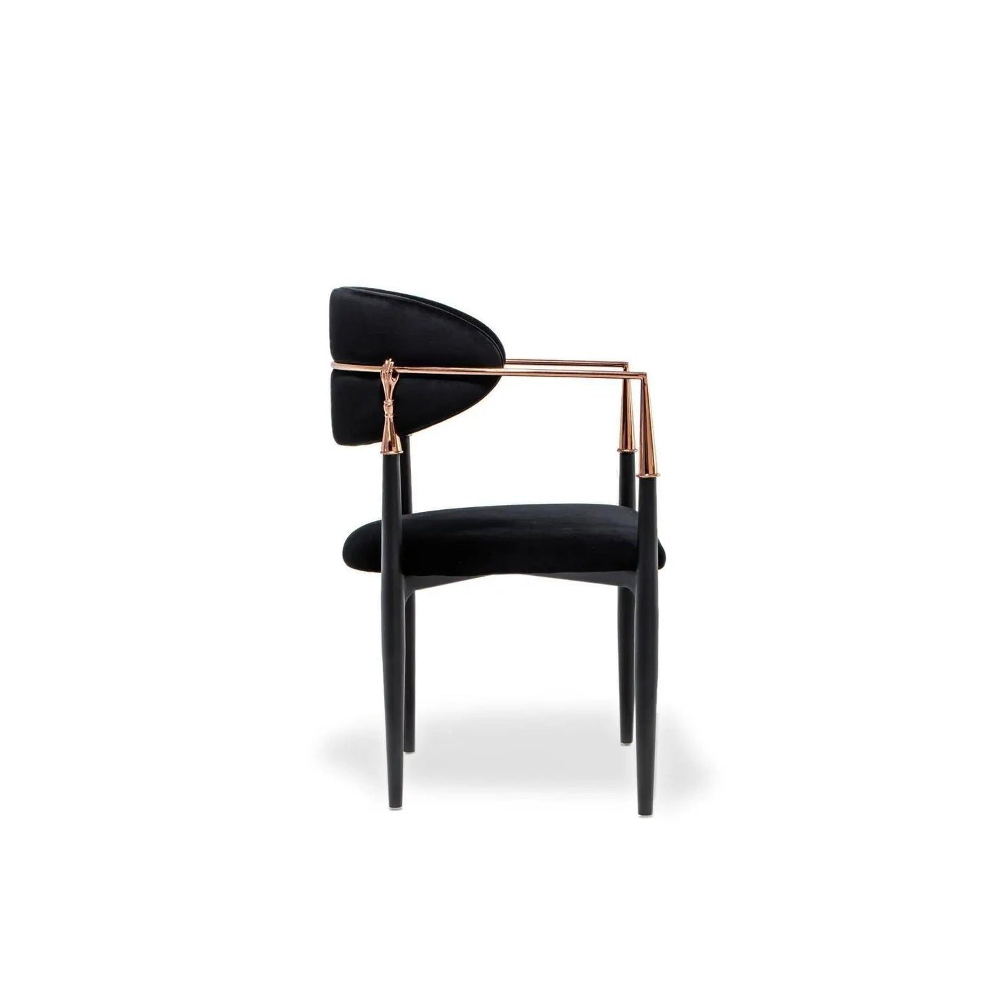 Roubi Rose Gold Luxury Dining Chair
