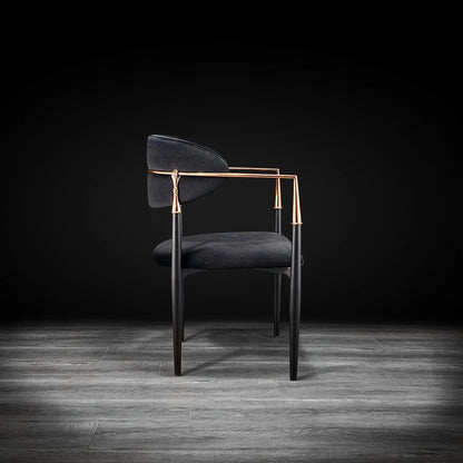 Roubi Rose Gold Luxury Dining Chair