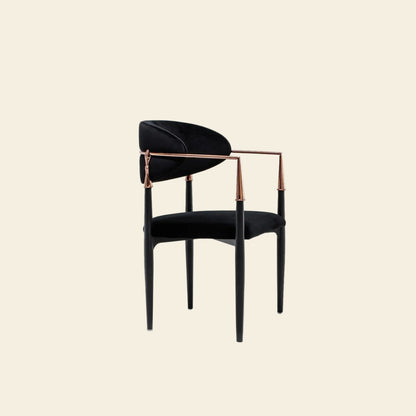 Nor Dining Chair Black Velvet