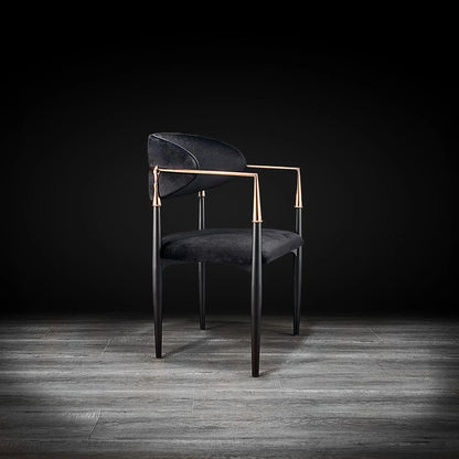 Nor Dining Chair Black Velvet