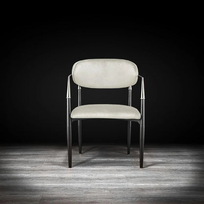 Roubi Elegant Silver Dining Chair