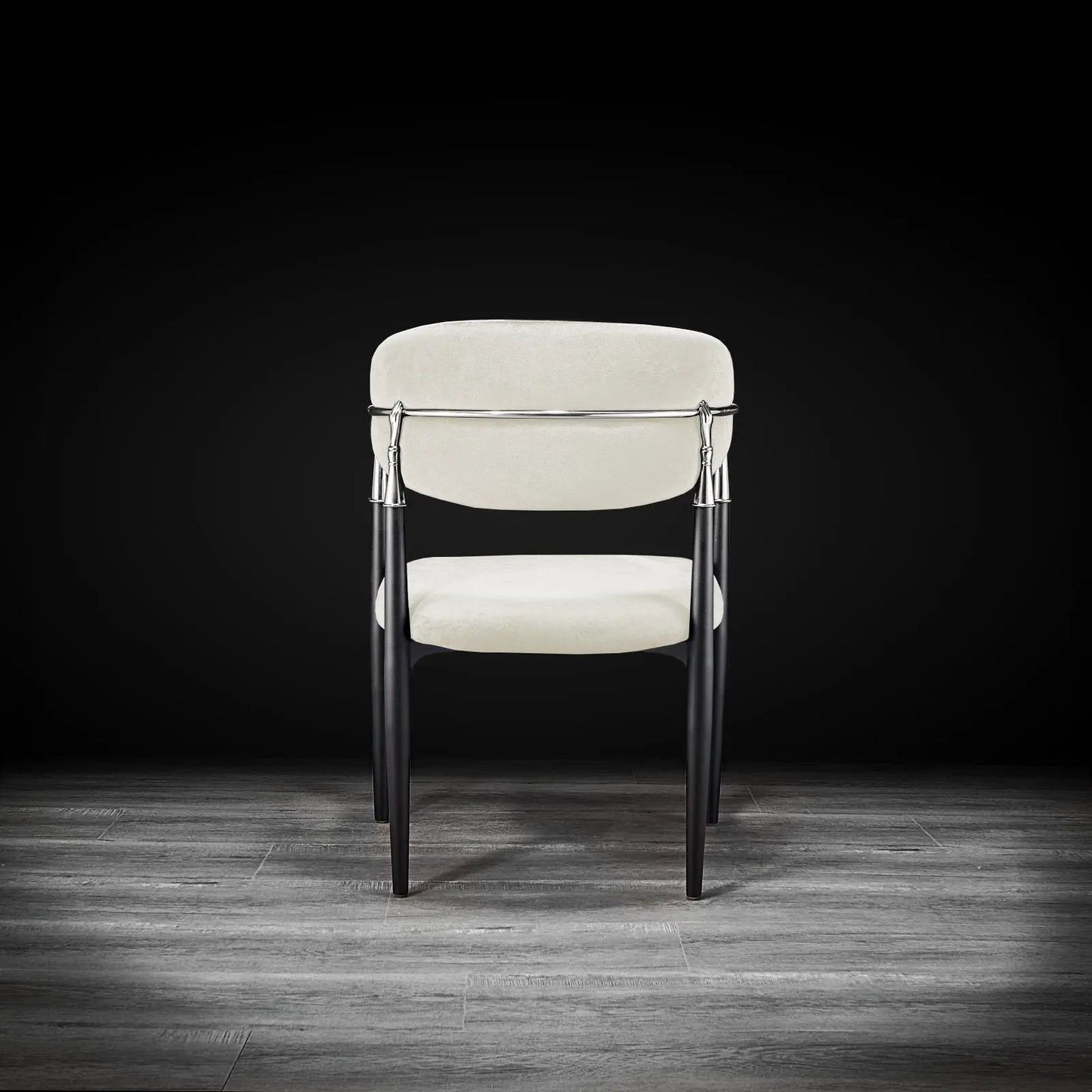 Roubi Elegant Silver Dining Chair