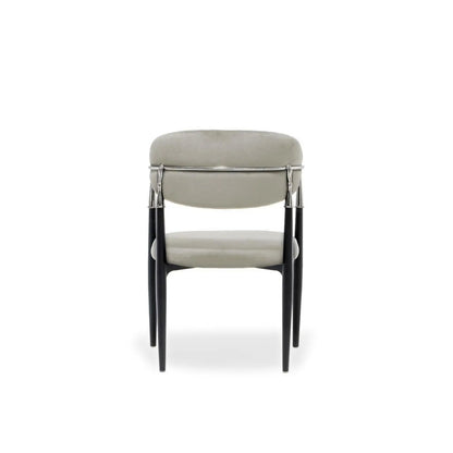 Roubi Elegant Silver Dining Chair