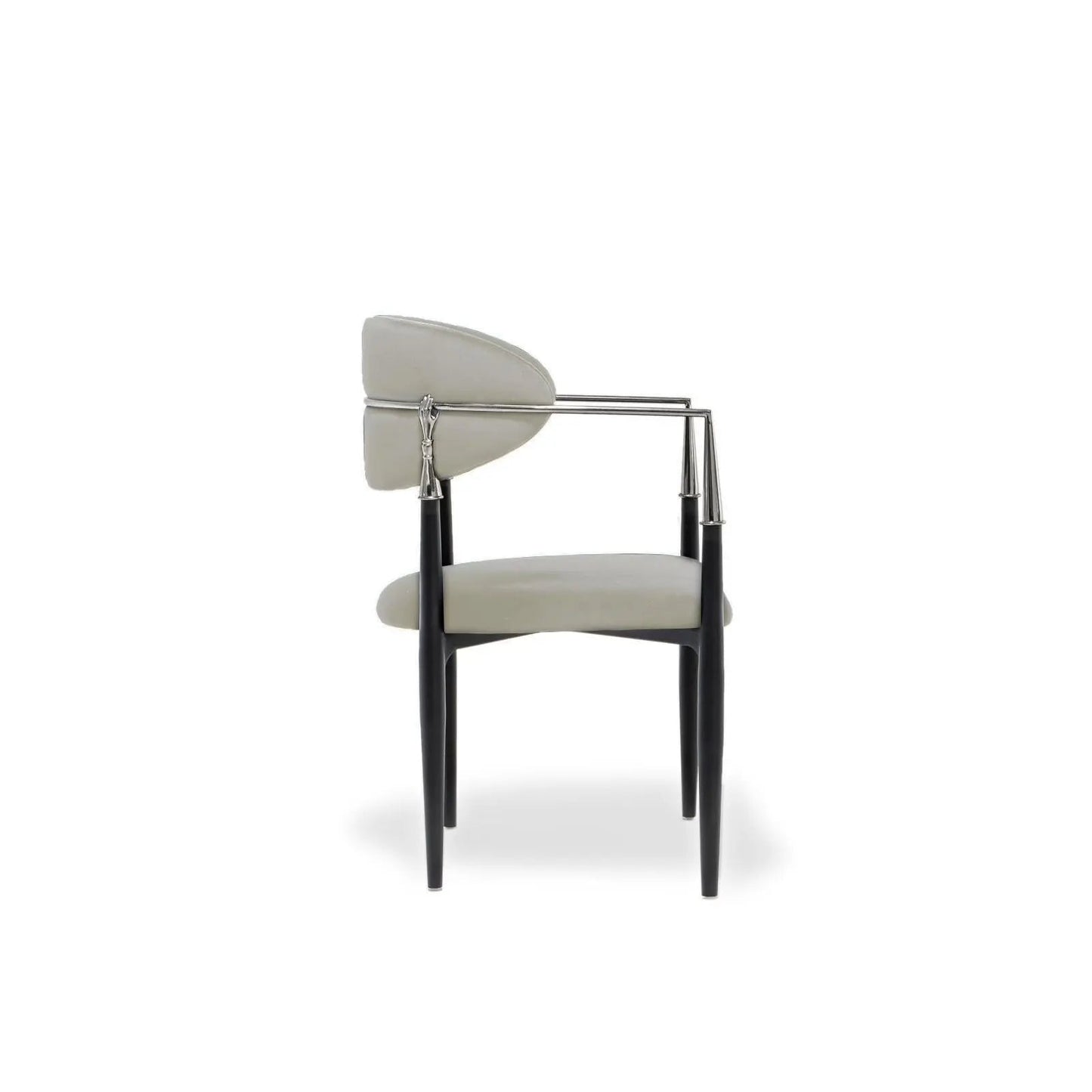 Roubi Elegant Silver Dining Chair