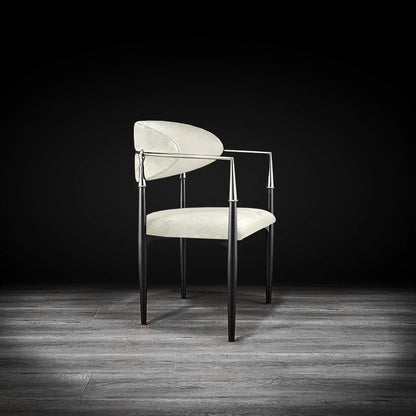 Roubi Elegant Silver Dining Chair