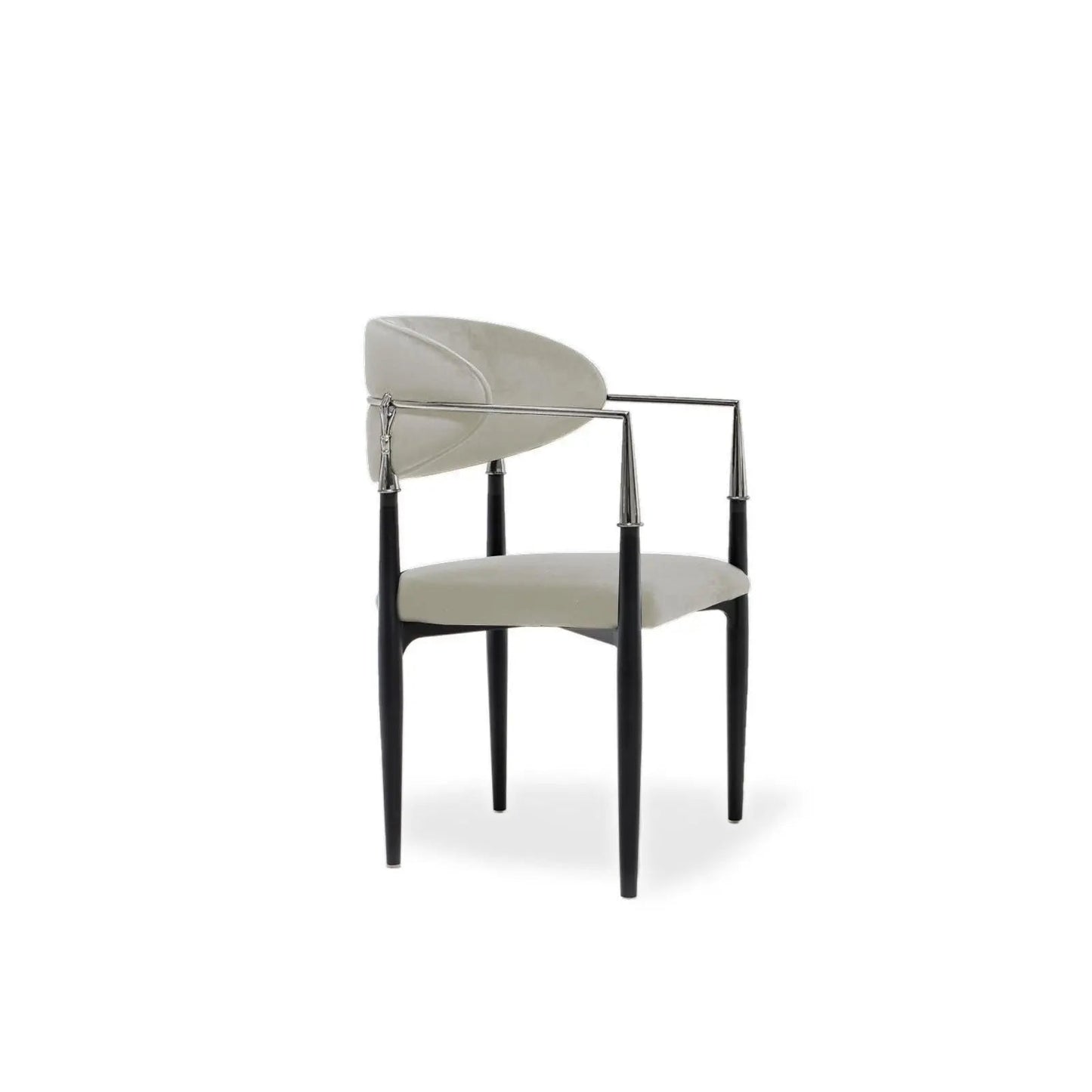Roubi Elegant Silver Dining Chair