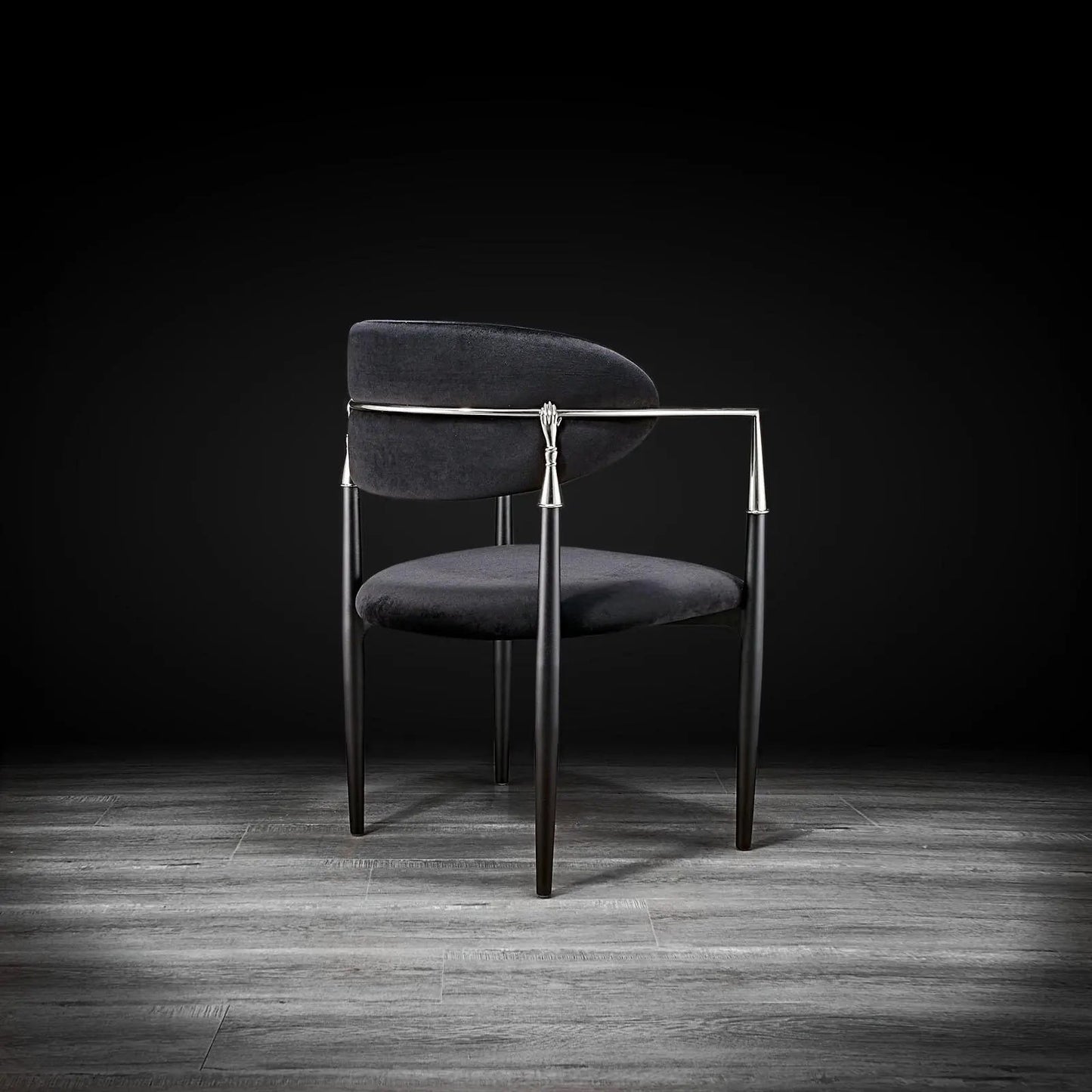 Roubi Elegant Silver Dining Chair