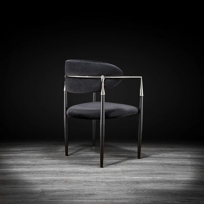 Roubi Elegant Silver Dining Chair