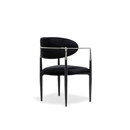 Roubi Elegant Silver Dining Chair