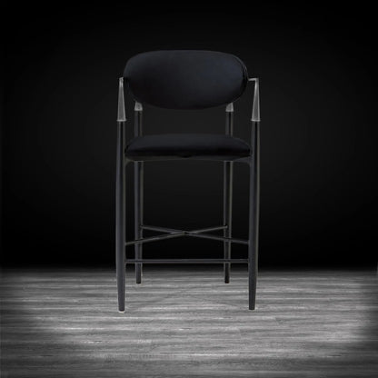 Roubi Silver Counter Stool – Sleek Minimalist Design