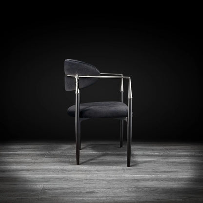 Roubi Elegant Silver Dining Chair