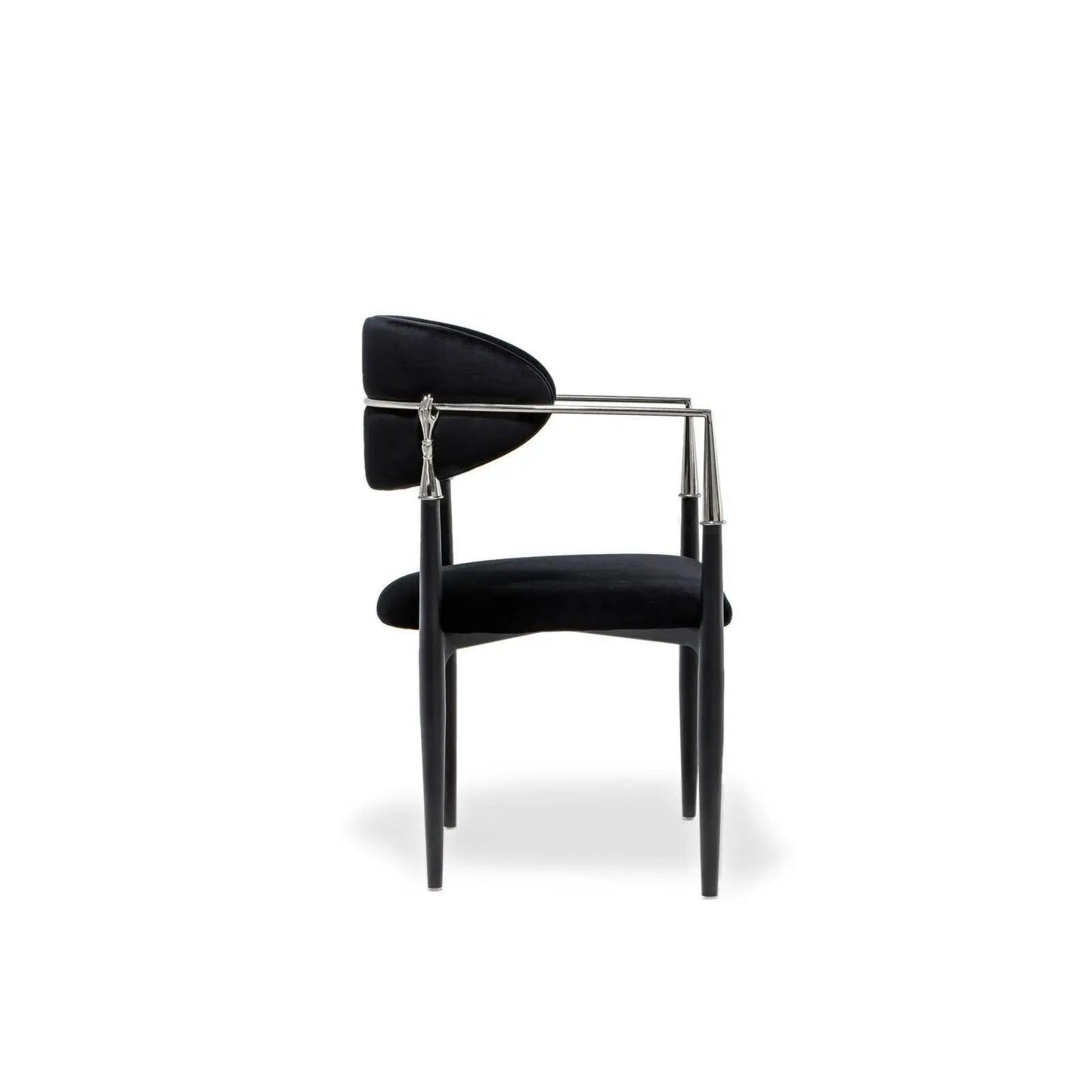 Roubi Elegant Silver Dining Chair